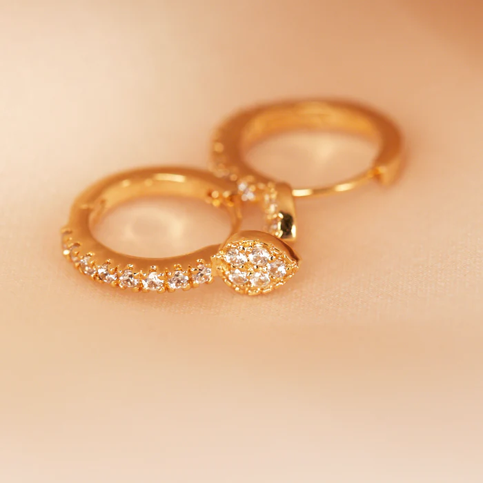 Boucle d'oreille Entrelacé