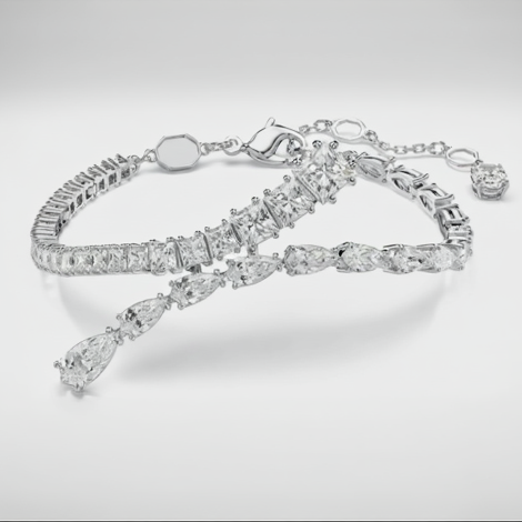 BraceletZirconiumCoupesMixtesRhodieWomen