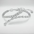 BraceletZirconiumCoupesMixtesRhodieWomen