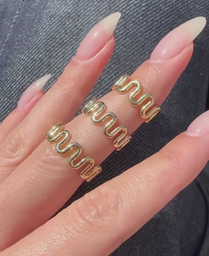 Bague Ondulation Organique